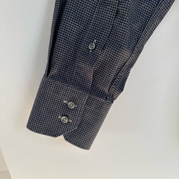 HUGO BOSS Navy Checked Enzo Shirt - Picture 5 of 14